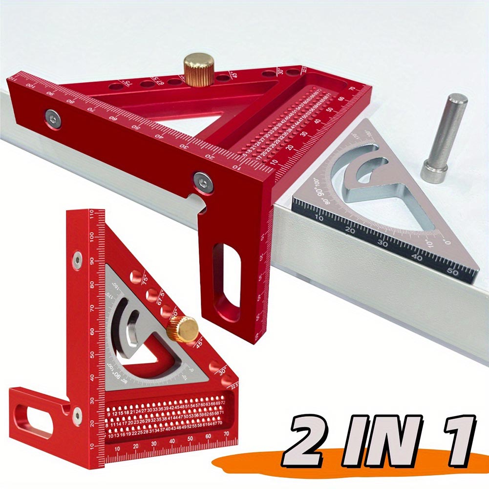 Home Improvement Mark - Heimwerker-Multiwinkel-Set: Winkelpositionierungs-Dübelstift für präzises Markieren und