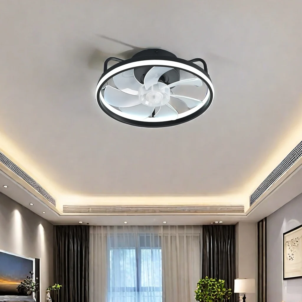 Ceiling Fan Mount - 2-in-1 moderner intelligenter Deckenventilator, Schlafzimmer-Deckenventilator mit