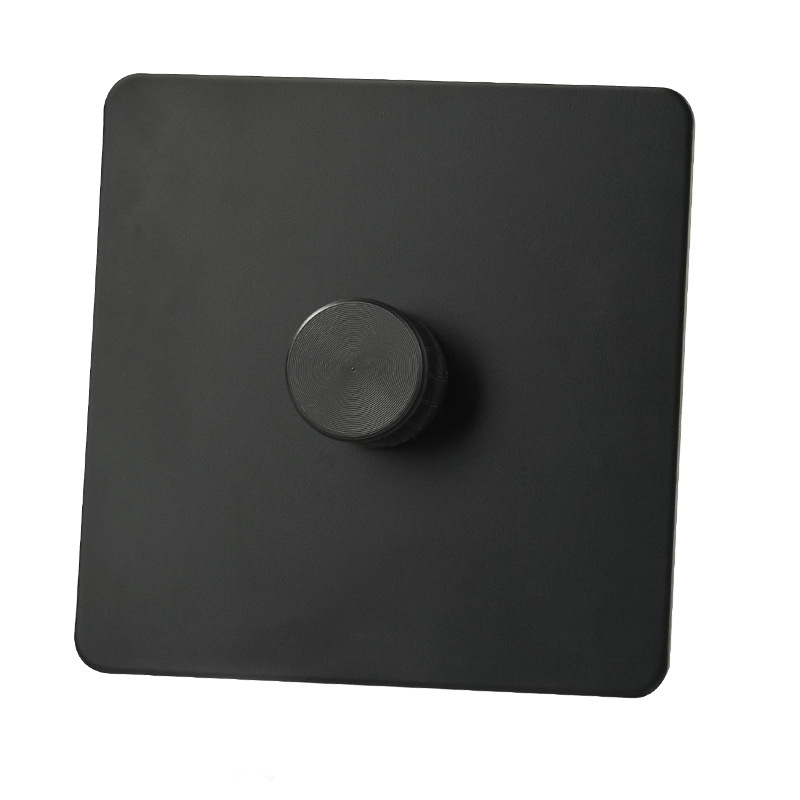 Home Improvement Uk - 13A UK-Steckdose Wand-Drucktastenschalter Hochwertige mattschwarze Edelstahlplatte