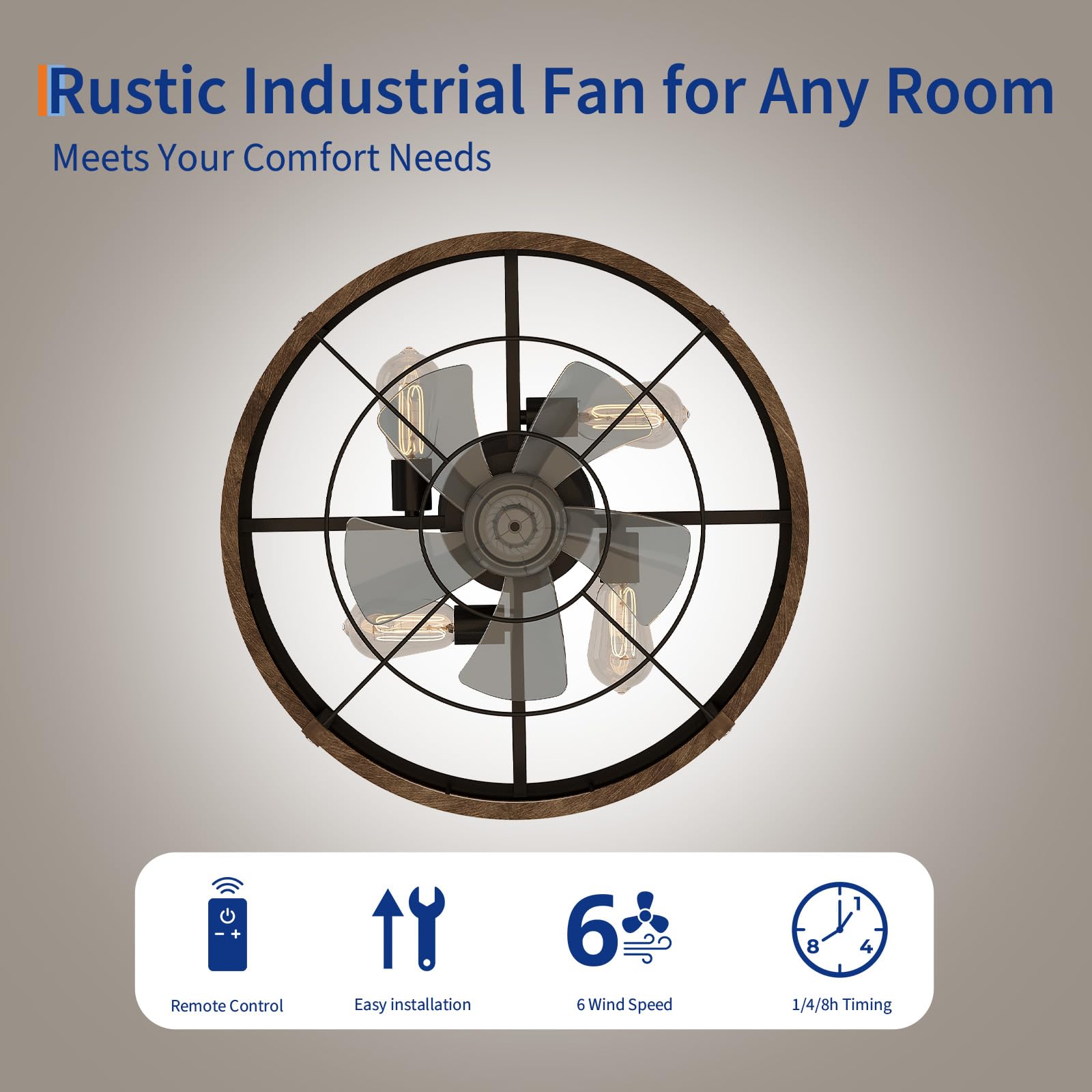 20'' Käfigförmiger Deckenventi – Ceiling Fan Mount Bewertung und Preis